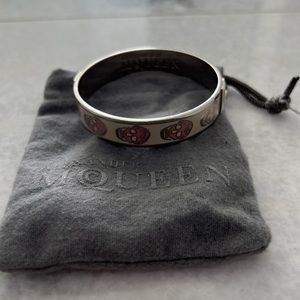 ALEXANDER MCQUEEN SKULL BRACELET PINK